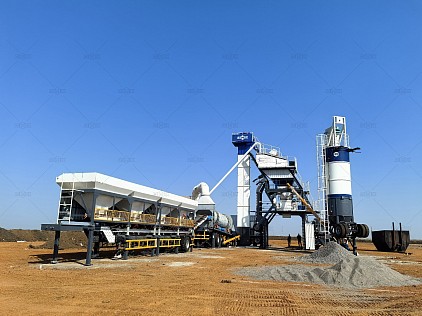 mobile asphalt plant for fast relocation