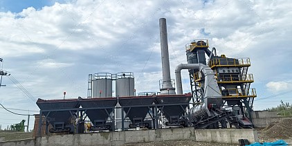 100tph asphalt batching plant for road construction in Kyrgzstan
